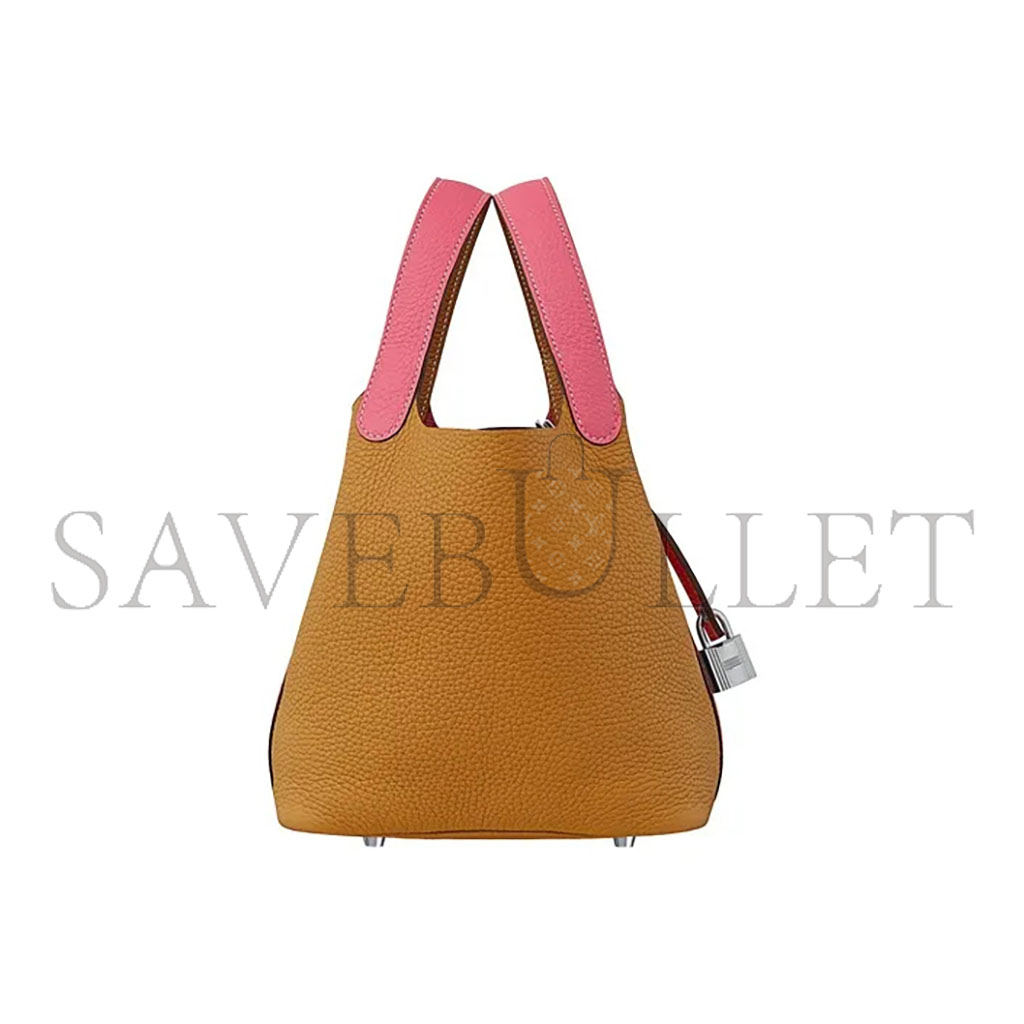 H**mes picotin lock 18 taurillon clemence h064427ckak (18*18*13cm)